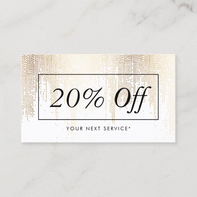 Visita Tarjeta de descuento de patrón de lluvia de lujo F (Anverso)