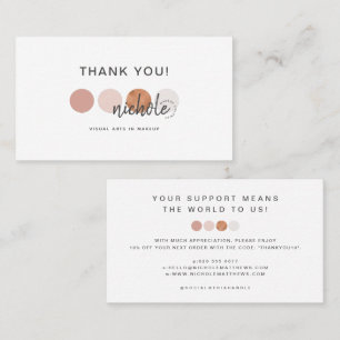 Visita Tarjeta de descuento para artista de maquillaje de