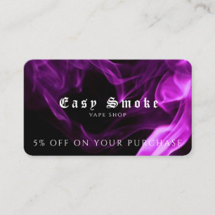 Visita Tarjeta de descuento para Vape Shop
