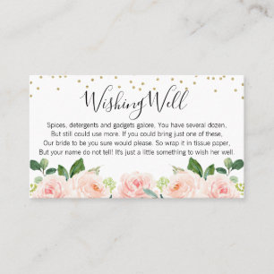 Visita Tarjeta de Despedida de Soltera Blush Floral Wishi