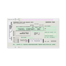 Tarjeta de embarque de aerolíneas de personalizabl