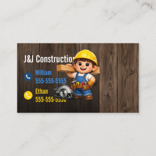 Visita Tarjeta de Empresa de Construcción Profesional