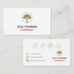 Visita Tarjeta de Empresa de Ecoturismo