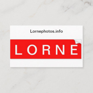 Visita Tarjeta de empresa Lorne