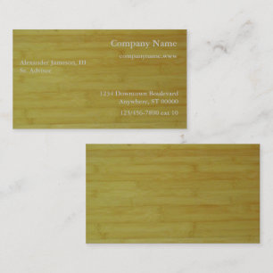 Visita Tarjeta de empresa - Tablas de bambú