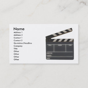 Visita Tarjeta de encargo de la industria cinematográfic