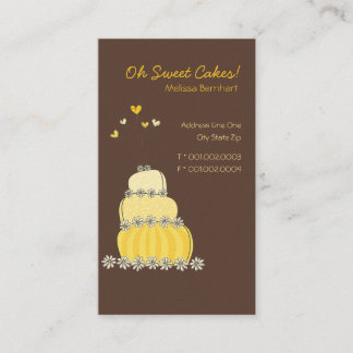 Visita Tarjeta de encargo del perfil del pastel de bodas