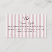 Tarjeta de envoltorio de raffle para puentes y ban