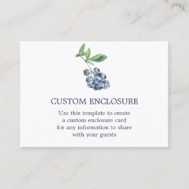 Visita Tarjeta de envoltura de color azul