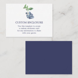 Visita Tarjeta de envoltura de color azul