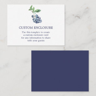 Visita Tarjeta de envoltura de color azul