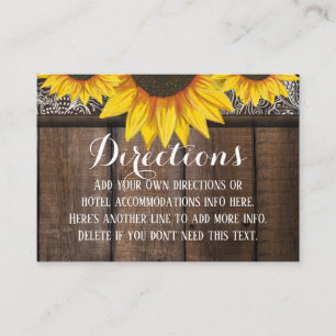 Visita Tarjeta de envoltura personalizada: Direcciones o 