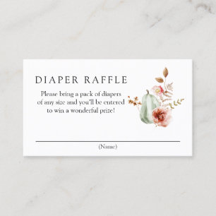Visita Tarjeta de envoltura Raffle de calabaza para pañal