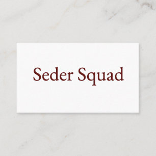 Visita Tarjeta de equipo Seder, tarjeta de Pascua judía, 