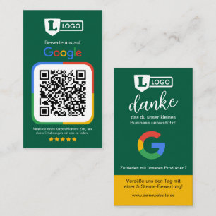 Visita Tarjeta de evaluación de Google con código QR