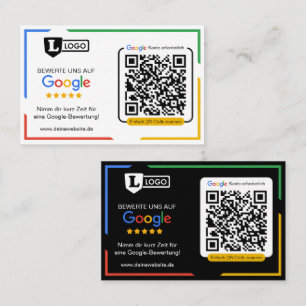 Visita Tarjeta de evaluación de Google con tarjeta de vis