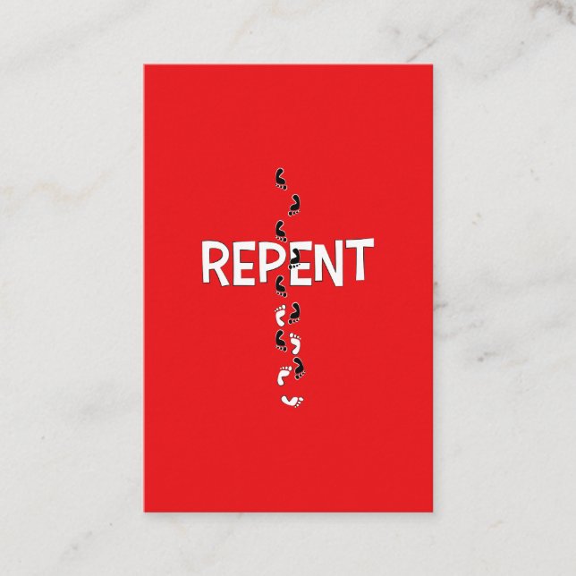 Visita Tarjeta de Evangelista de Repent (Anverso)
