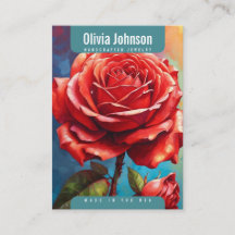 Tarjeta de exhibición de aretes de rosas Joyería