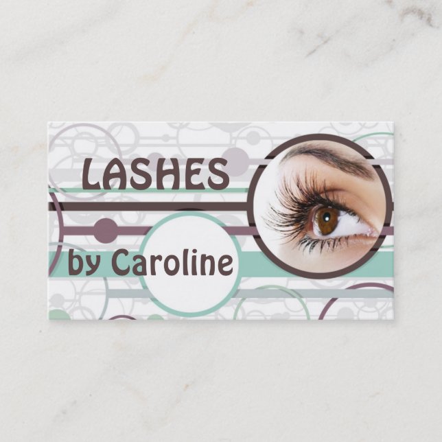 Visita Tarjeta de Extensiones Eyelash Bubbles Fashiable (Anverso)