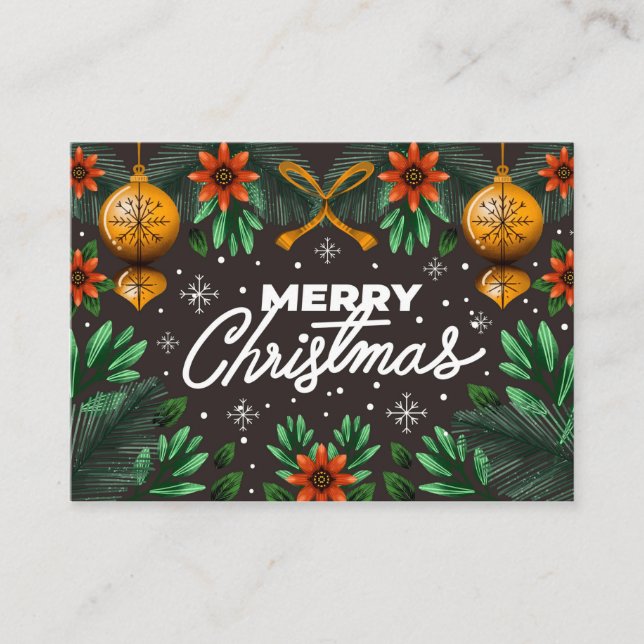 Visita Tarjeta de felicitación 2021 para Navidades de Reg (Anverso)