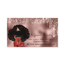 Tarjeta de fidelidad 10 Punch Curly Drips Rosa Aly