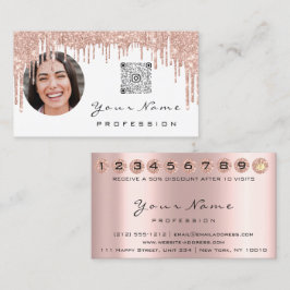 Visita Tarjeta de fidelidad 10 Punch Rosa de la Corona de