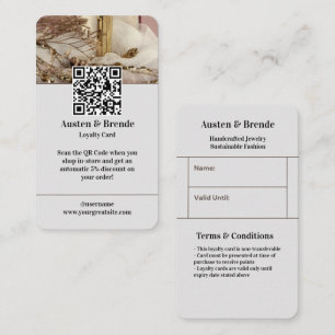 Visita Tarjeta de fidelidad Ash Gray Brown - Centrada en 