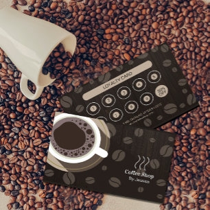 Visita Tarjeta de fidelidad Café Negocio Tarjeta de prese