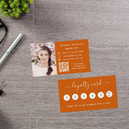 Visita Tarjeta de fidelidad comercial de fotos de código 