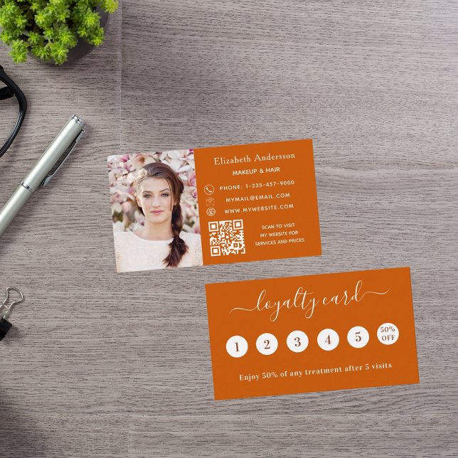 Visita Tarjeta de fidelidad comercial de fotos de código  (Subido por el creador)