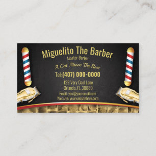 Visita Tarjeta de fidelidad de barbería (barra de barber