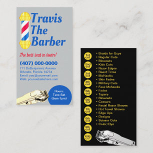 Visita Tarjeta de fidelidad de Barbershop (barra de barbe