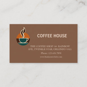 Visita Tarjeta de fidelidad de cafetería simple moderna
