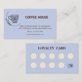 Visita Tarjeta de fidelidad de cafetería simple moderna