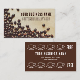 Visita Tarjeta de fidelidad de cliente de Coffee Bean par