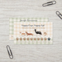 Tarjeta de fidelidad de Gingham de cuidado de masc