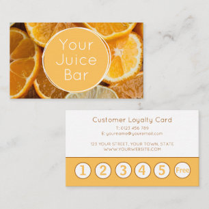 Visita Tarjeta de fidelidad de jugos