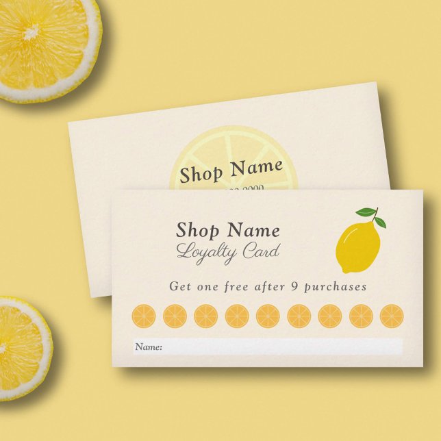 Visita Tarjeta de fidelidad de limón (Lemon Loyalty Card)