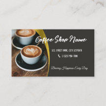 Tarjeta de fidelidad de negocio editable Café de c