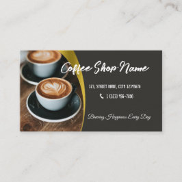 Visita Tarjeta de fidelidad de negocio editable Café de c