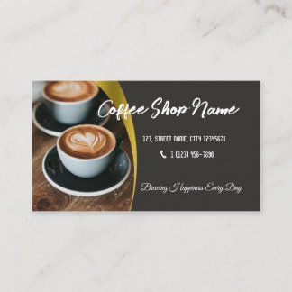 Visita Tarjeta de fidelidad de negocio editable Café de c