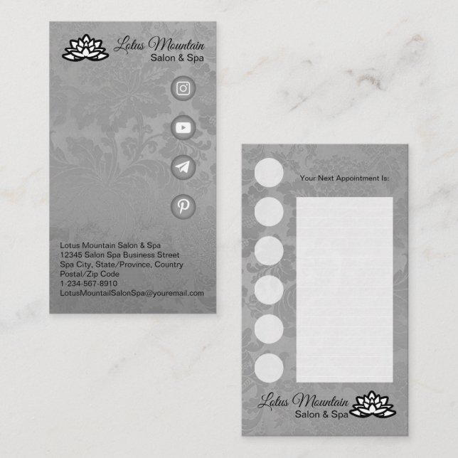 Visita Tarjeta de fidelidad de negocios de personalizable (Anverso / Reverso)