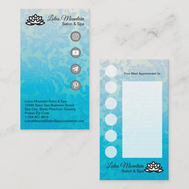 Visita Tarjeta de fidelidad de negocios de personalizable (Anverso / Reverso)