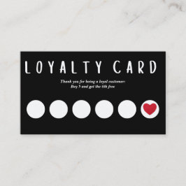 Visita Tarjeta de fidelidad de negocios. Editar el texto