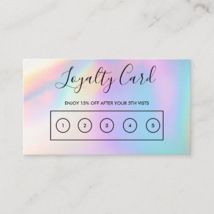 Visita Tarjeta de fidelidad de Personalizado holográfico
