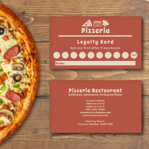 Visita Tarjeta de fidelidad de pizzería