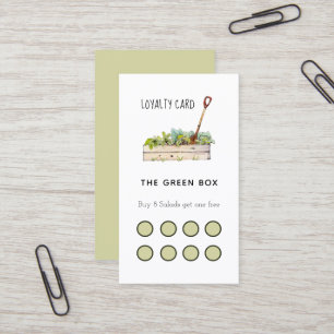 Visita Tarjeta de fidelidad de restaurante de ensaladas