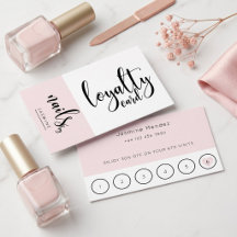 Tarjeta de fidelidad del cliente de Nails Studio B
