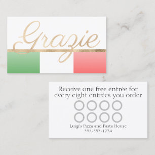 Visita Tarjeta de fidelidad del restaurante italiano Graz
