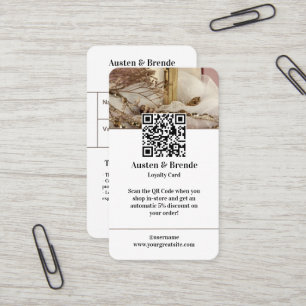 Visita Tarjeta de fidelidad - Diseño fotográfico para alq